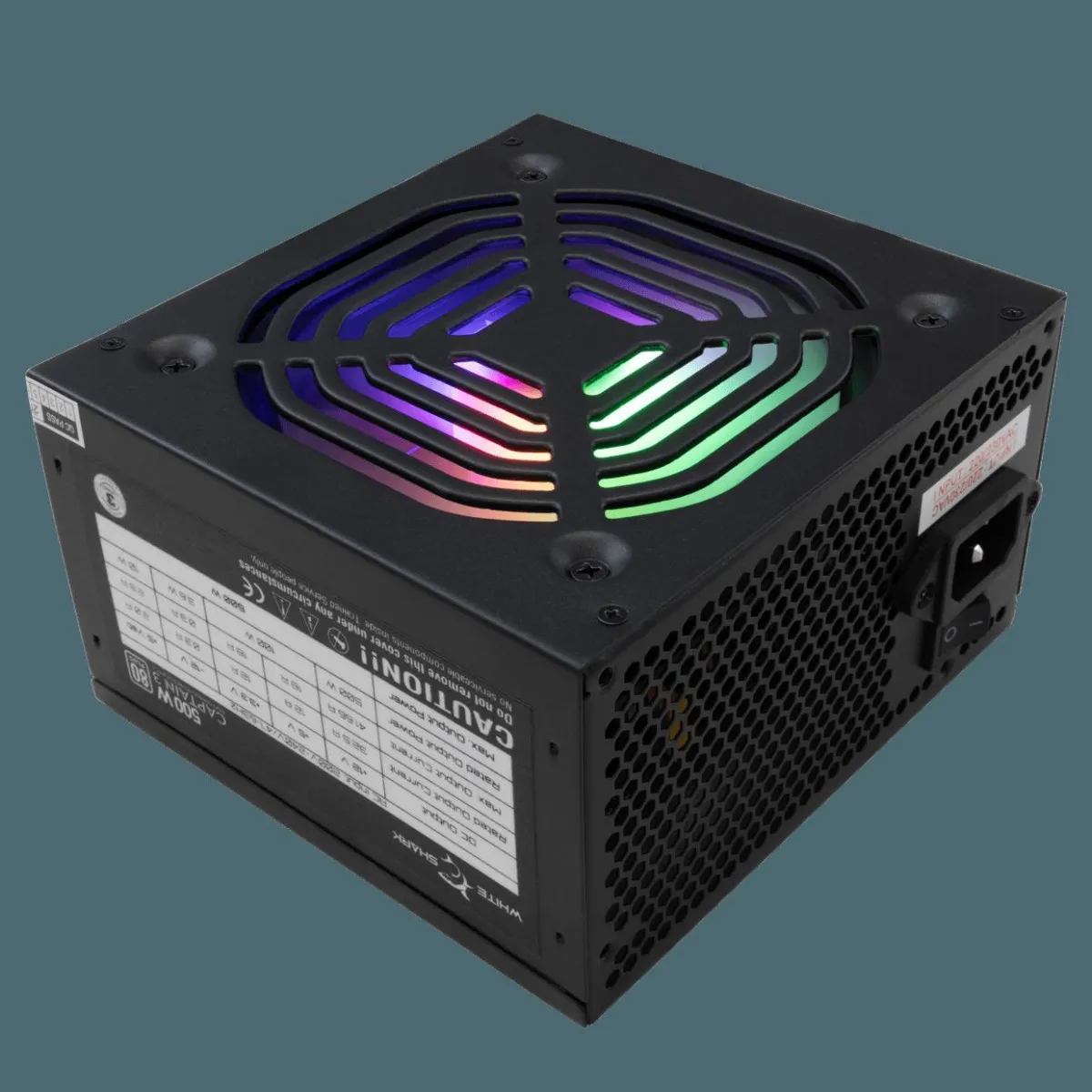 WS GPSU W500F CAPTAIN - 3 500W 80+ RGB PC Power