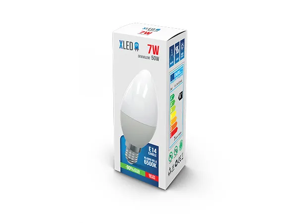 XLED E14 7W NB LED Sijalica 40000K560Lm220Vsveća-minjon