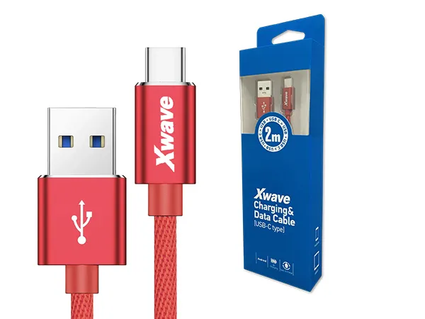 Xwave Kabl USB 3.1 na TIP-C 3.1 muško-muški 2M 3AAIupleteni crveni