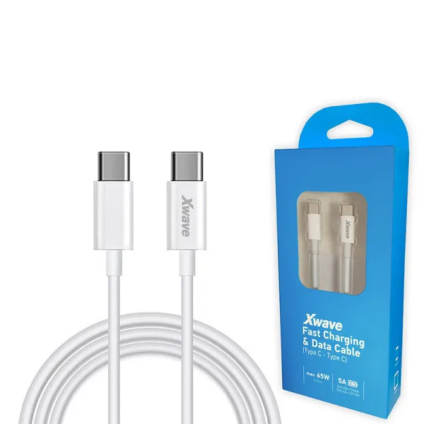 Xwave Kabl USB Tip-C muški na Tip-C muški 1M 5A 5Gbps65W punjenjebakarbeli