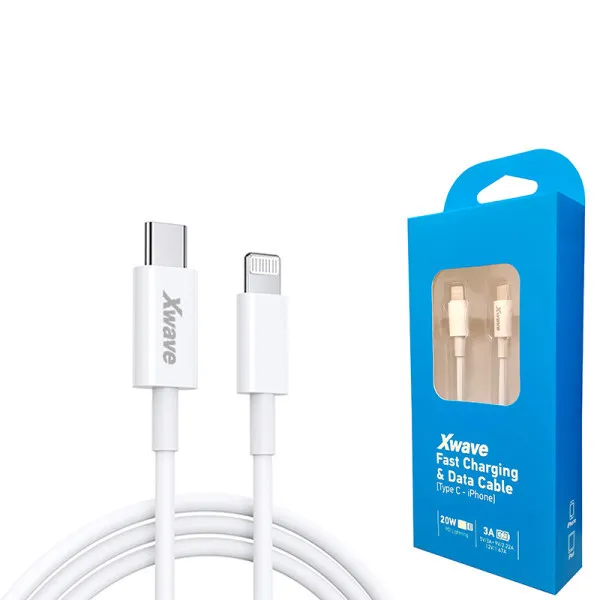 Xwave Kabl USB Tip-C za IPHONE 1M 3A 20Wbrzo punjenjebakarbeli