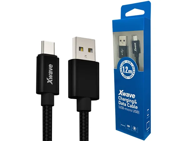 Xwave Kabl USB2.0 na Micro USB 12M2Aaluminiumupletencrni