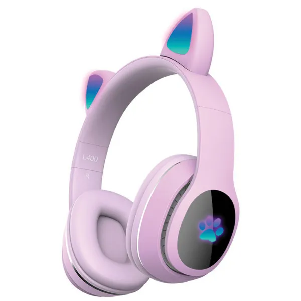 Xwave L400 purple Bluetooth slušalice stereo sa mikrofonom/v5.3/FM/Aux/microSD