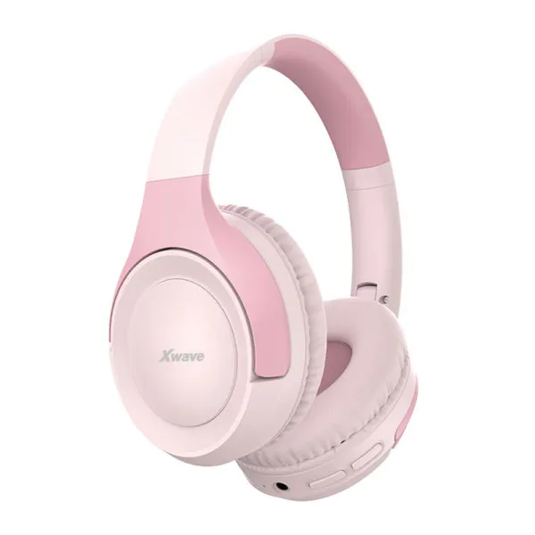 Xwave MX100 pink Bluetooth slušalice stereo sa mikrofonom/v5.3/FM/Aux/microSD