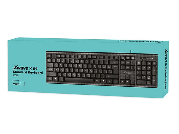 Xwave X 09 Tastatura USBUSA slova+ćirilična slovacrna