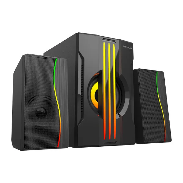 Zvučnici 2.1 Mikado MD-254 25W USB SDBluetooth crni