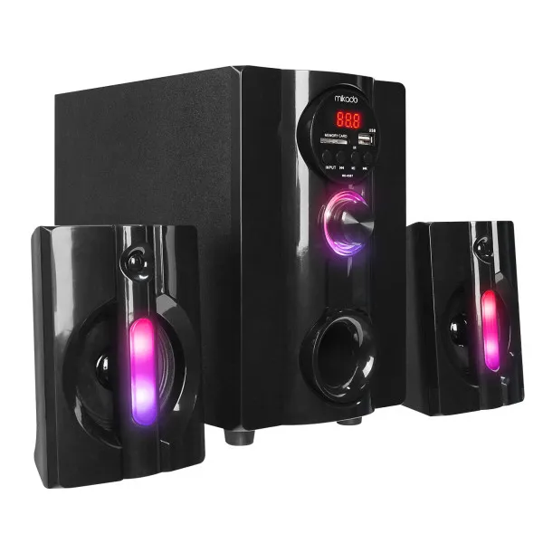 Zvučnici 2.1 Mikado MD-95BT 20W FM Bluetooth SD USB crni
