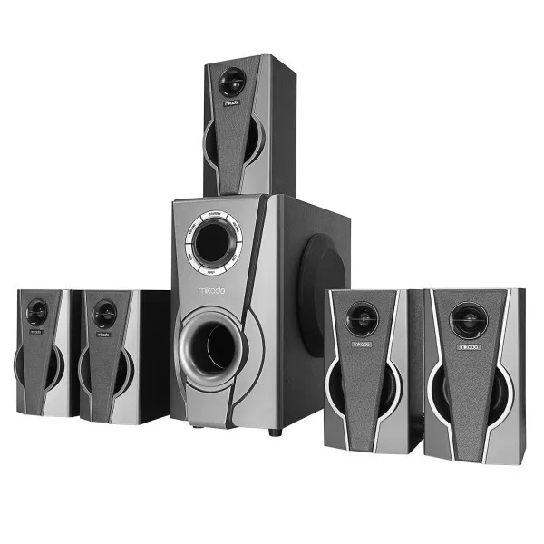 Zvučnici 5+1 Mikado MD-672BT 120W FM SD USB Bluetooth crni