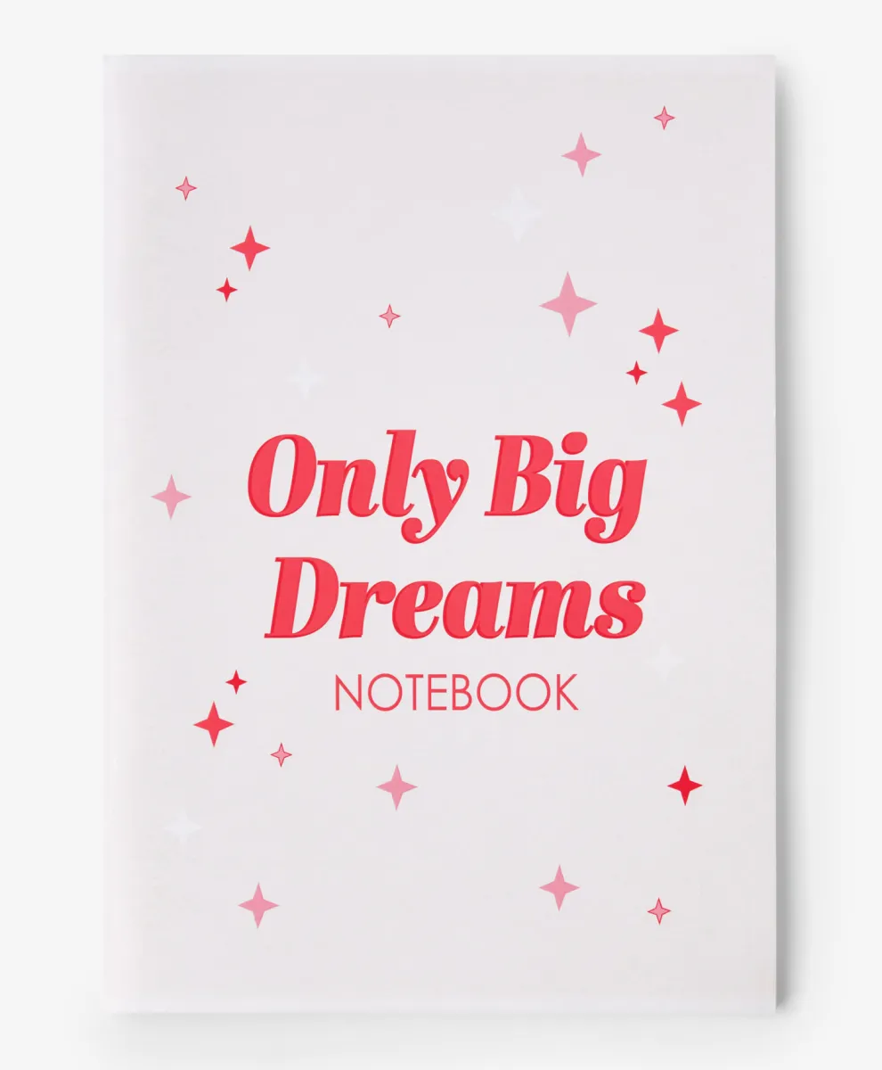 A4 sveska na kvadratiće sa natpisom „Only big dreams” 60 listova