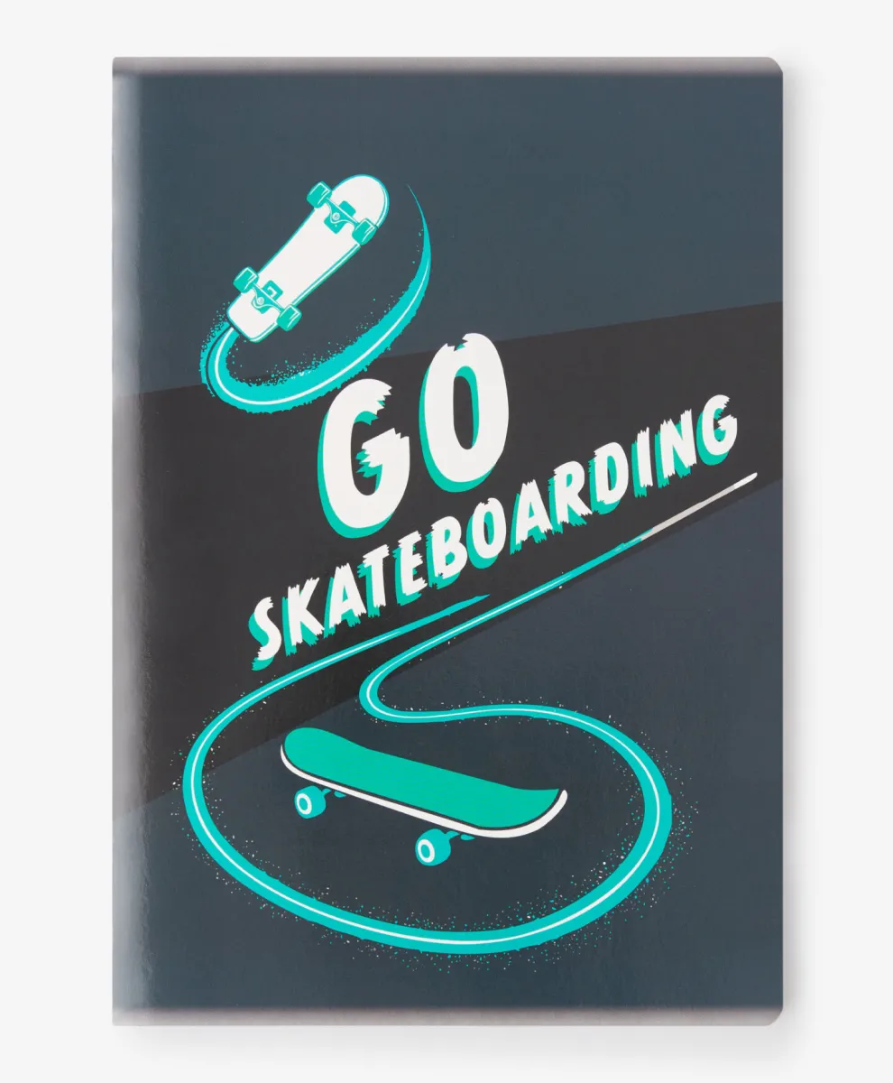 A4 sveska u linijama sa skejtbord motivom 60 listova
