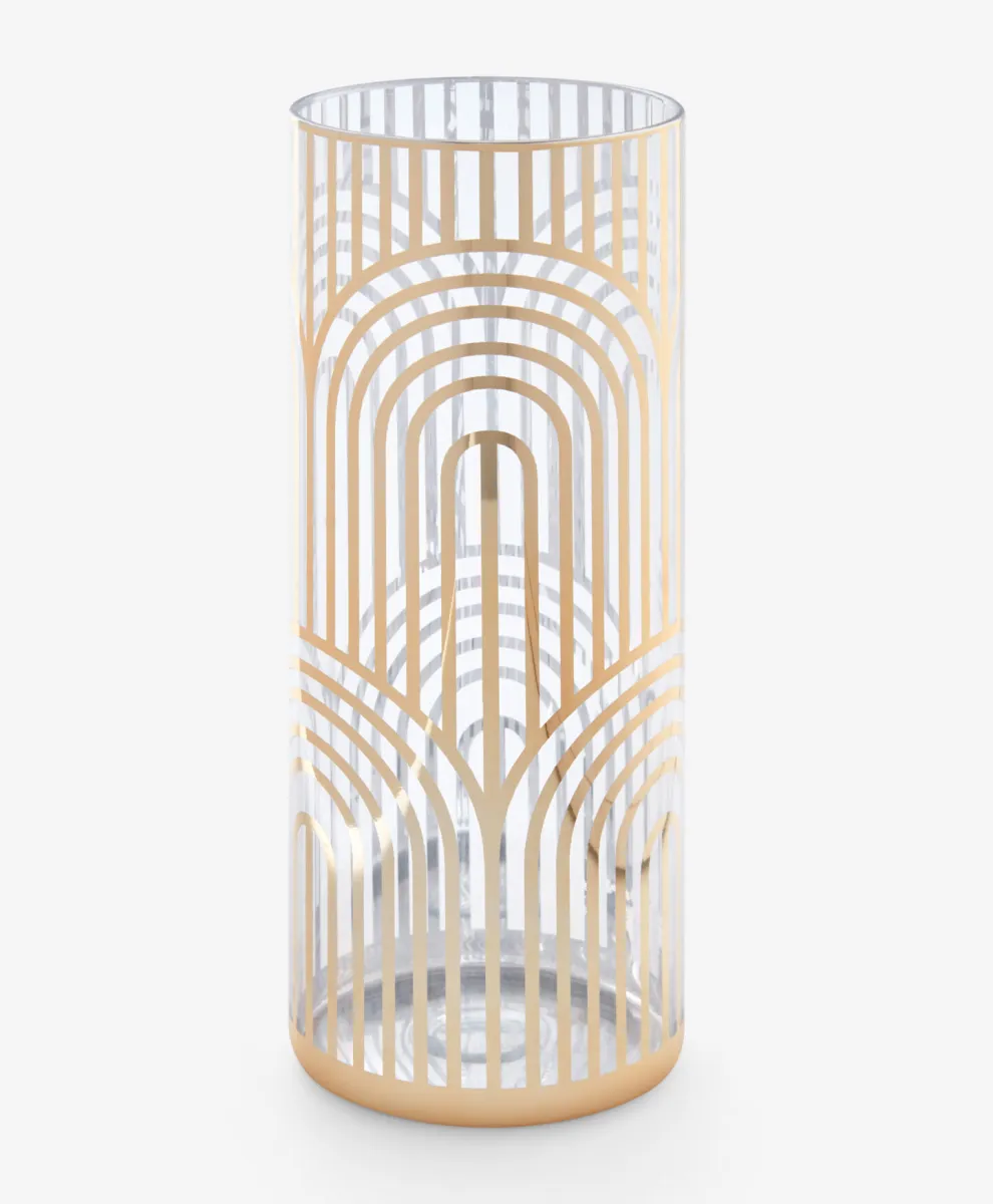 Art Deco staklena vaza