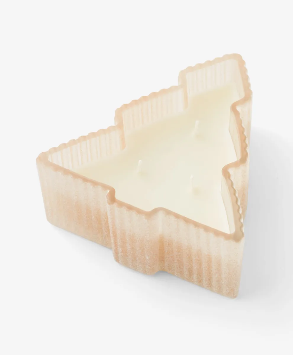 Bela mirišljava sveća u staklenoj posudi