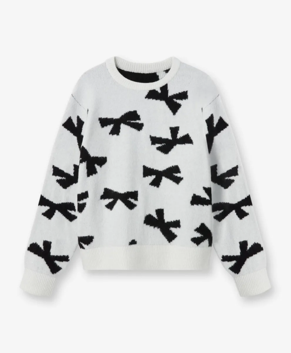 Beli džemper za devojčice