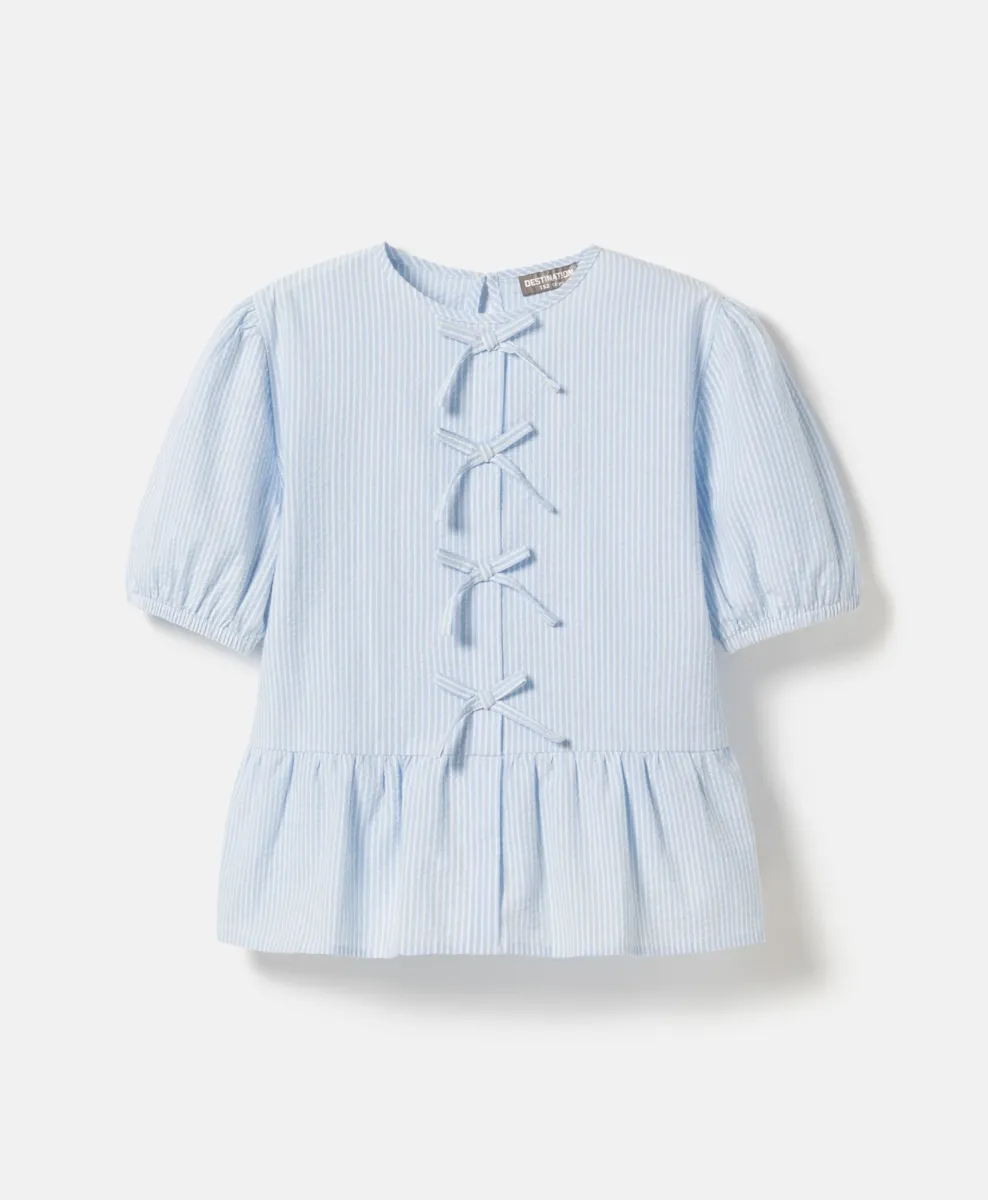 Bluza sa kratkim rukavima za devojčice 100% pamuk