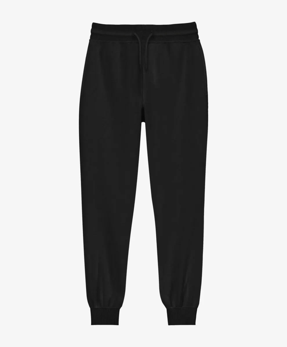 Crne pantalone za dečake sa elastičnim nogavicama