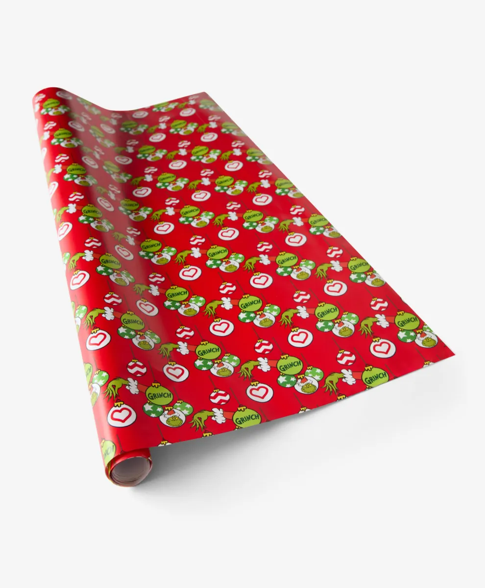 Crveni ukrasni papir Grinch