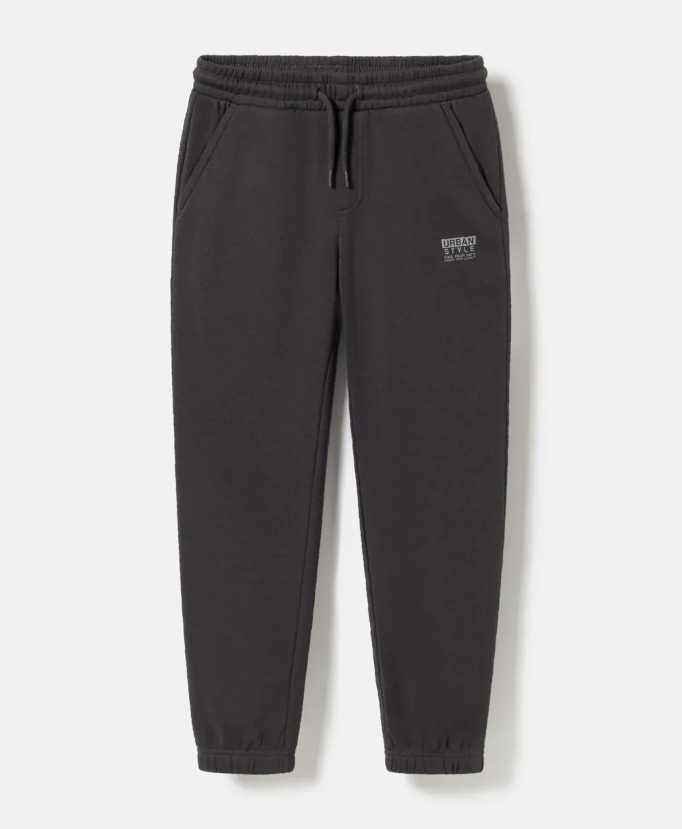Dečačke grafit sive sportske pantalone