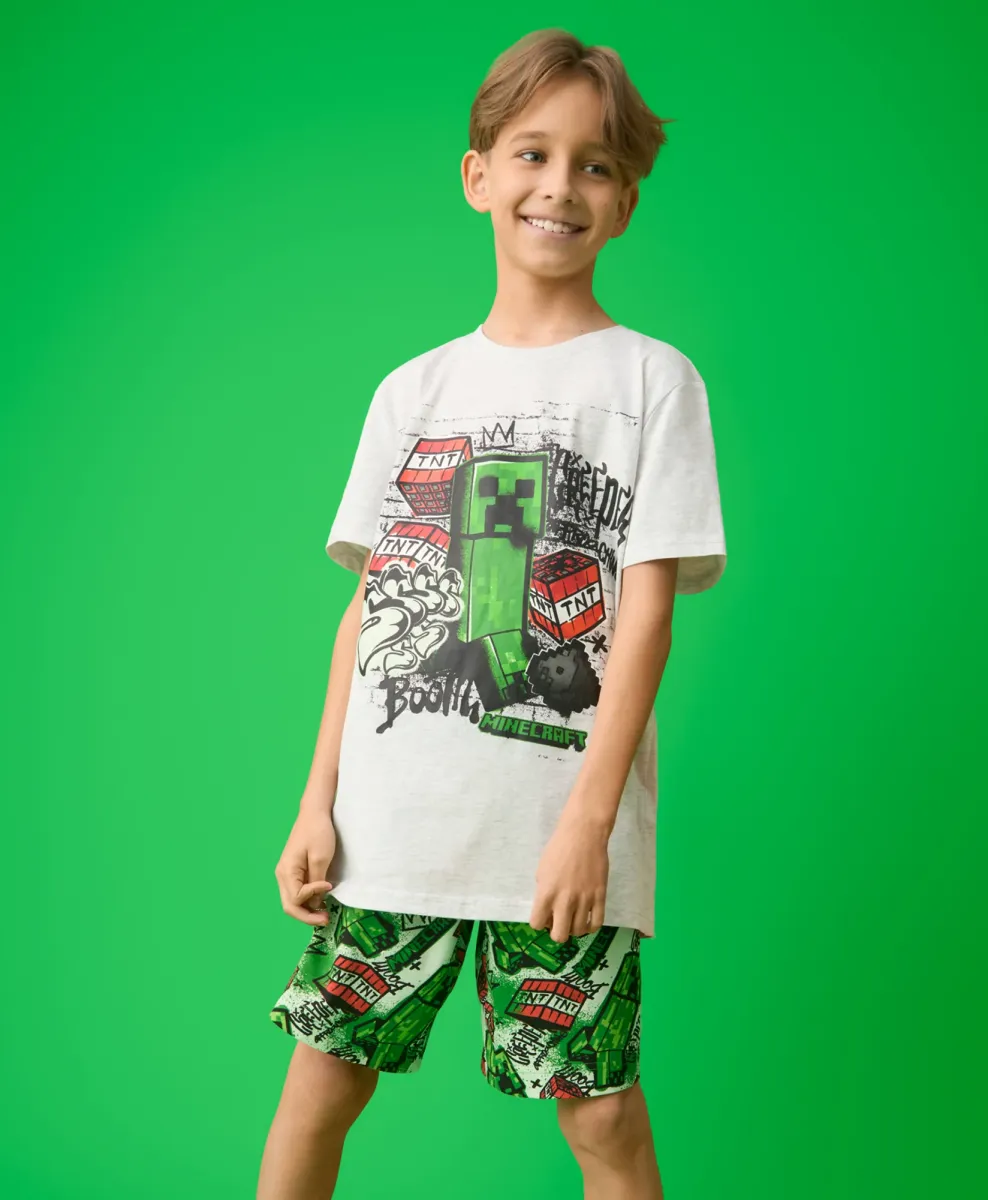 Dečija pidžama Minecraft Creeper 100% pamuk