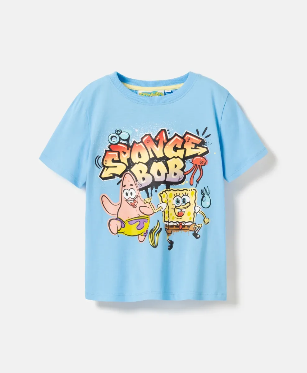 Dečija plava majica SpongeBob 100% pamuk