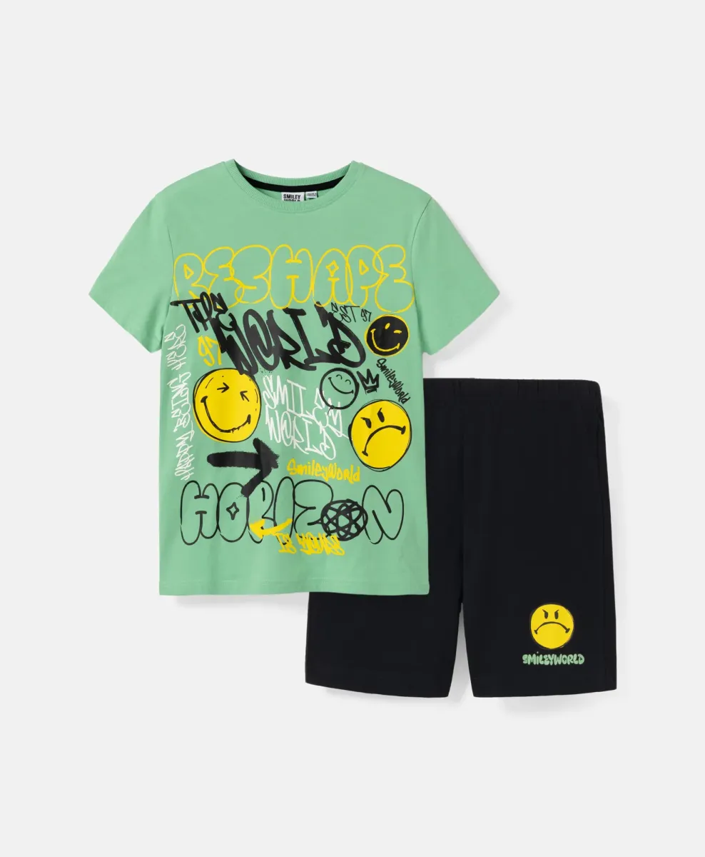Dečja pidžama Smiley World 100% pamuk