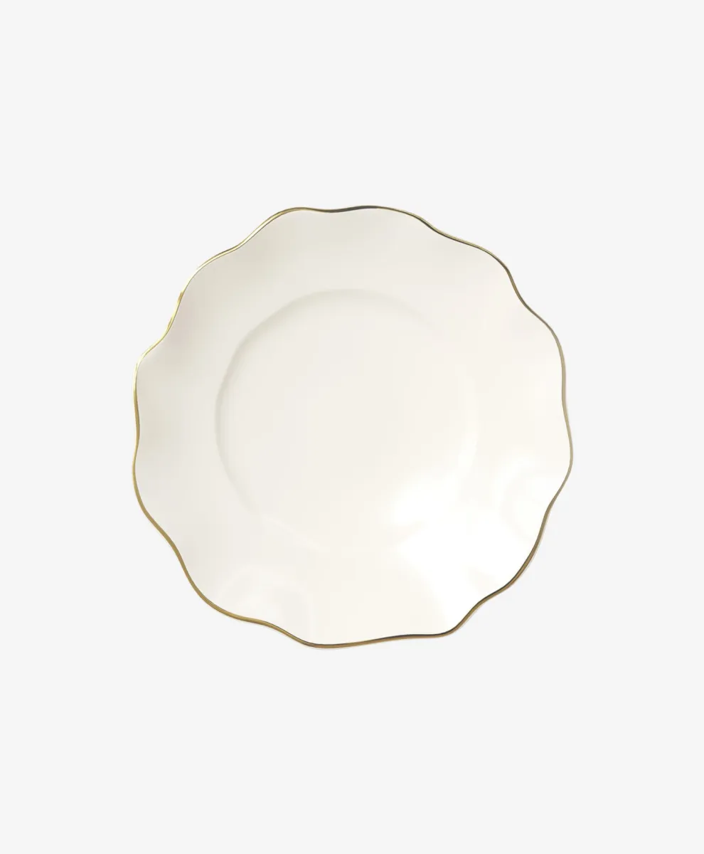 Desertni tanjir sa zlatnim obodom