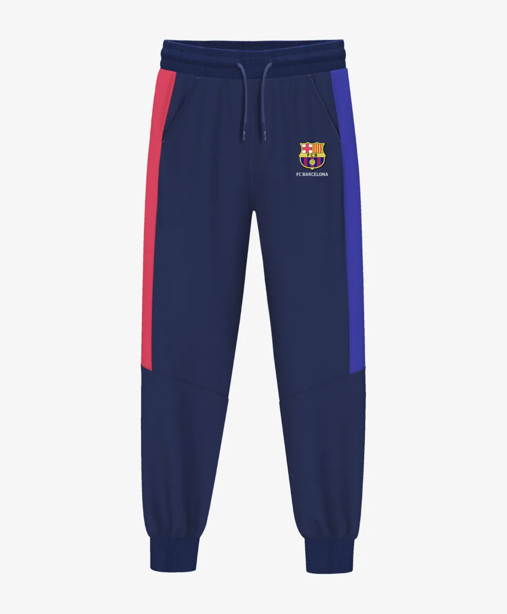 Donji deo trenerke za dečake sa licenciranim printom FC Barcelona