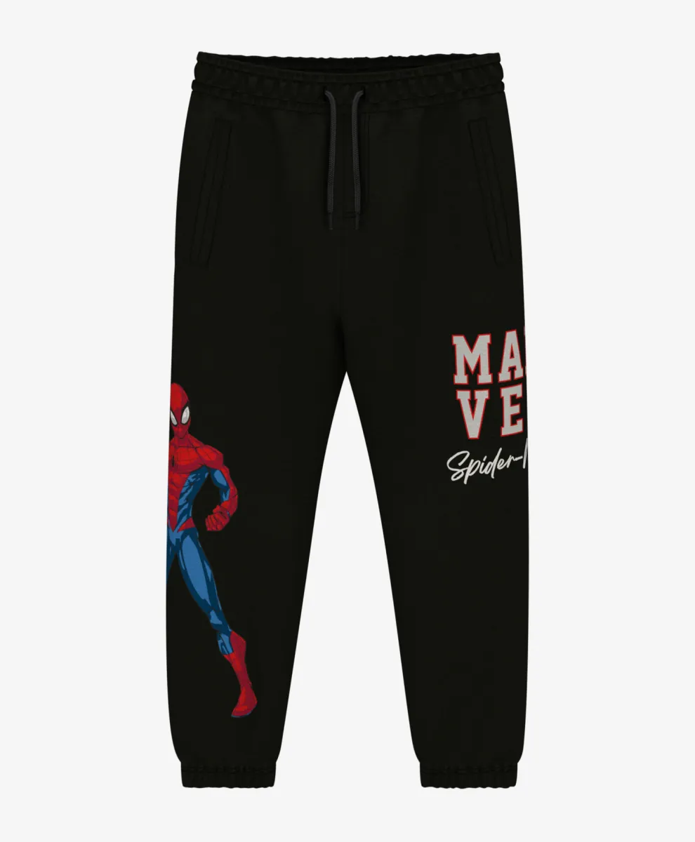 Donji deo trenerke za dečake sa licenciranim printom Spider-Man 100% pamuk