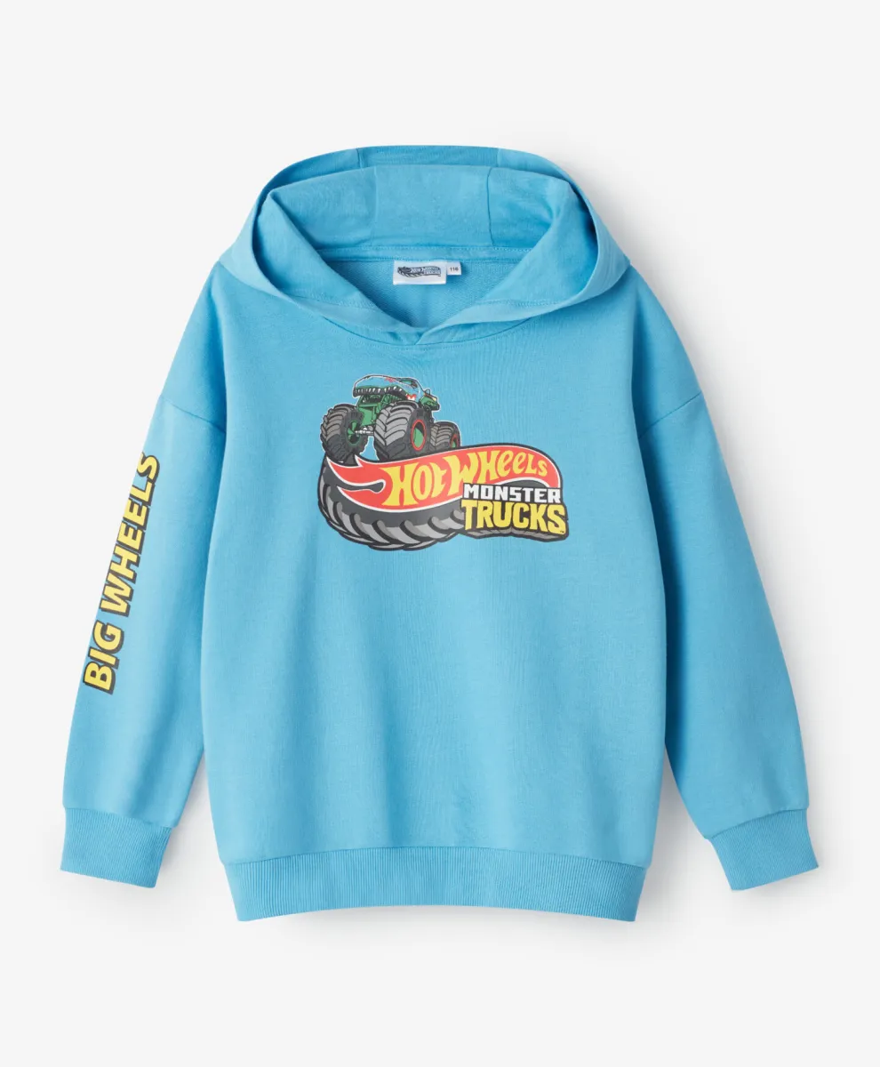 Duks za dečake sa licenciranim printom Hot Wheels 100% pamuk
