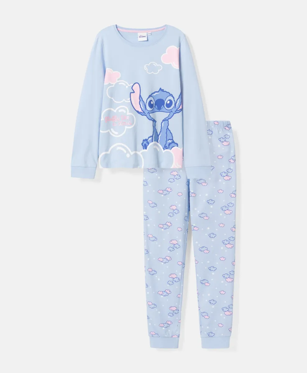 Dvodelna pidžama za devojčice Stitch, 100% pamuk