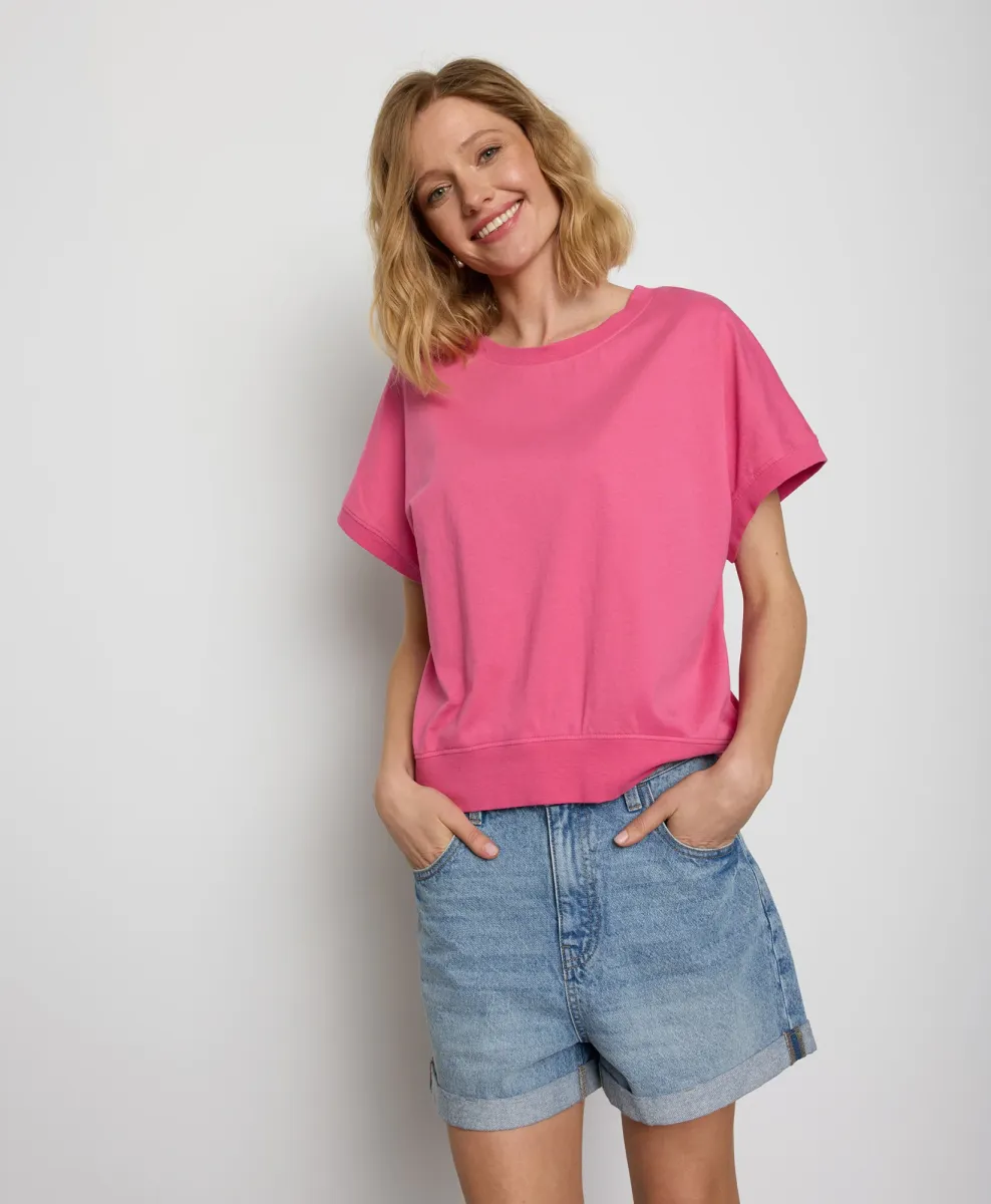 Ženska roze majica 100% pamuk