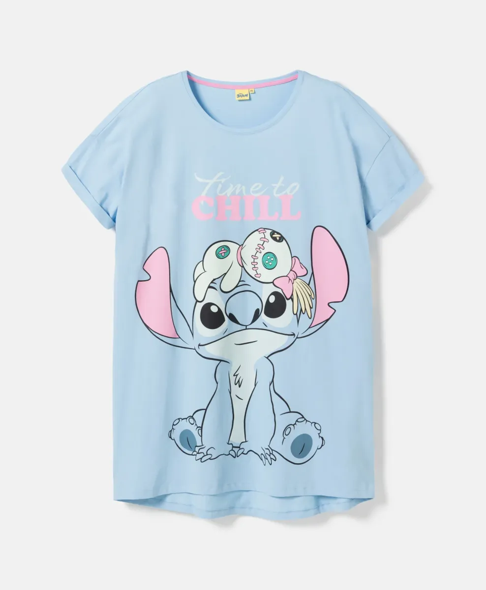 Ženska spavaćica Stitch 100% pamuk