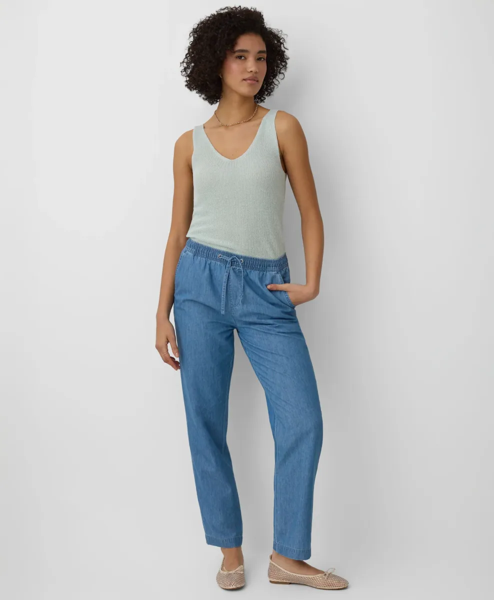 Ženske pantalone od tankog teksasa 100% pamuk