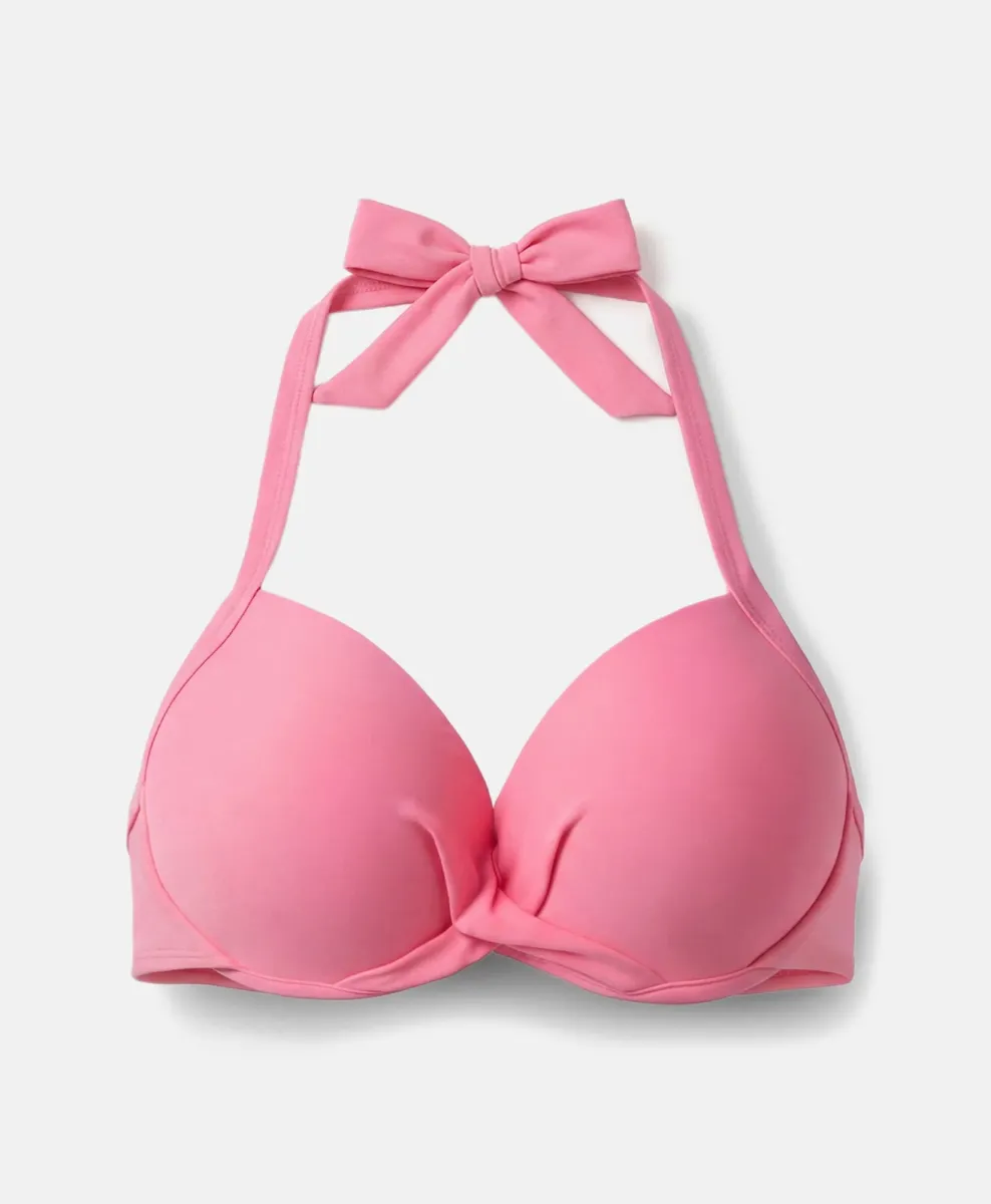 Gornji deo bikinija push-up roze
