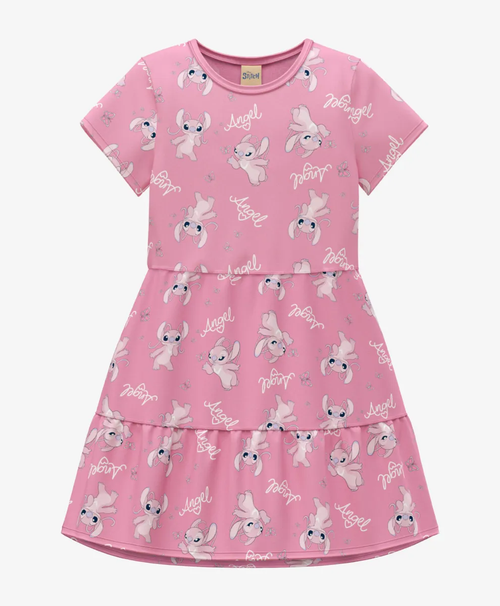 Haljina za devojčice Lilo and Stitch 100% pamuk