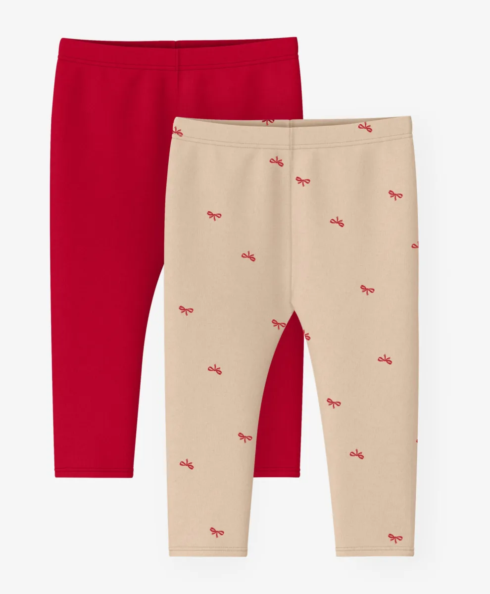 Helanke za bebe devojčice, pakovanje od 2 komada, 100% pamuk