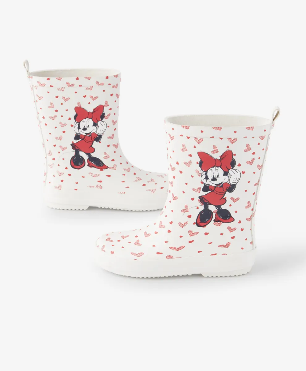 Čizme za kišu za devojčice sa licenciranim printom Minnie Mouse