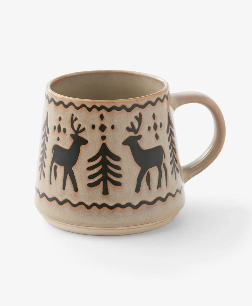 Keramička šolja sa dezenom irvasa