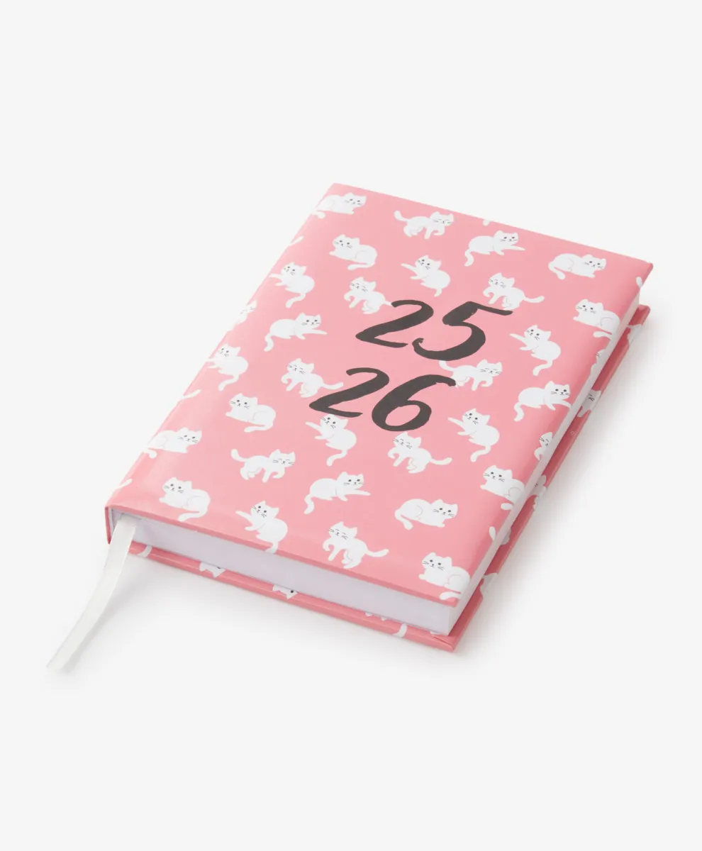 Školski kalendar sa roze stikerima