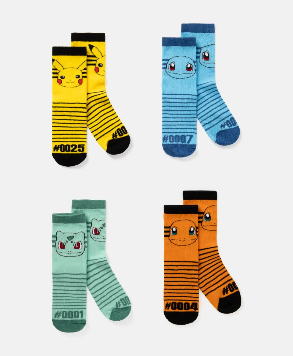 Komplet sokni za dečake Pokémon 4 para