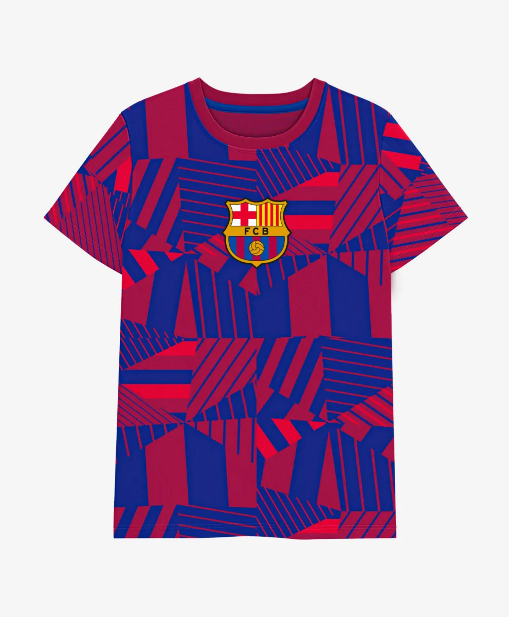 Majica za dečake sa licenciranim printom FC Barcelona 100% pamuk