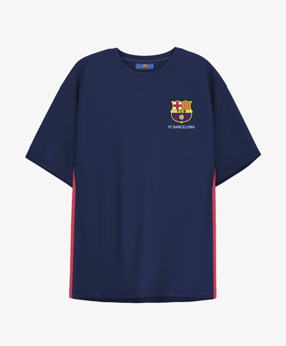 Majica za dečake sa licenciranim printom FC Barcelona