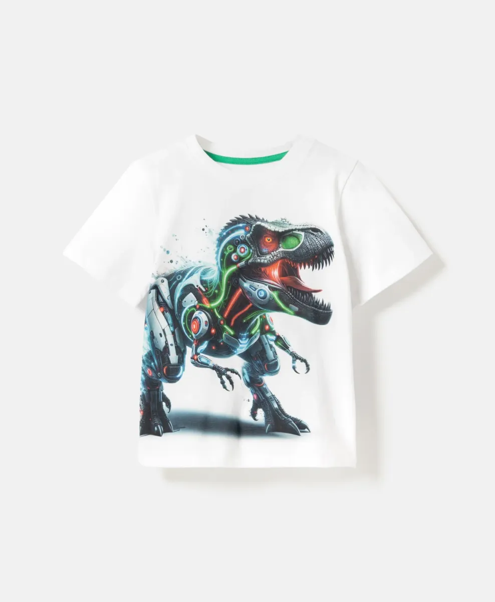 Majica za dečake sa printom dinosaurusa 100% pamuk