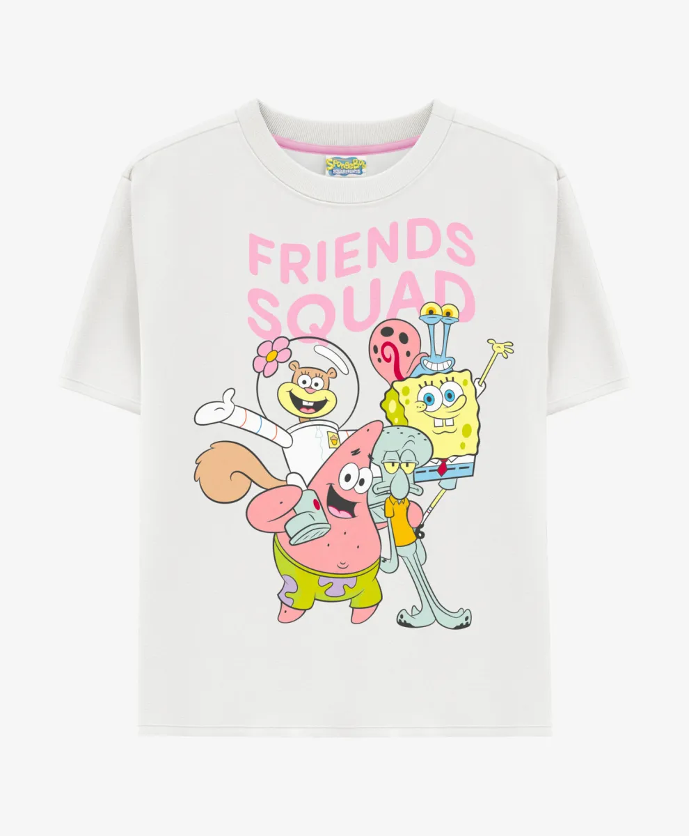 Majica za devojčice sa licenciranim printom SpongeBob, 100% pamuk