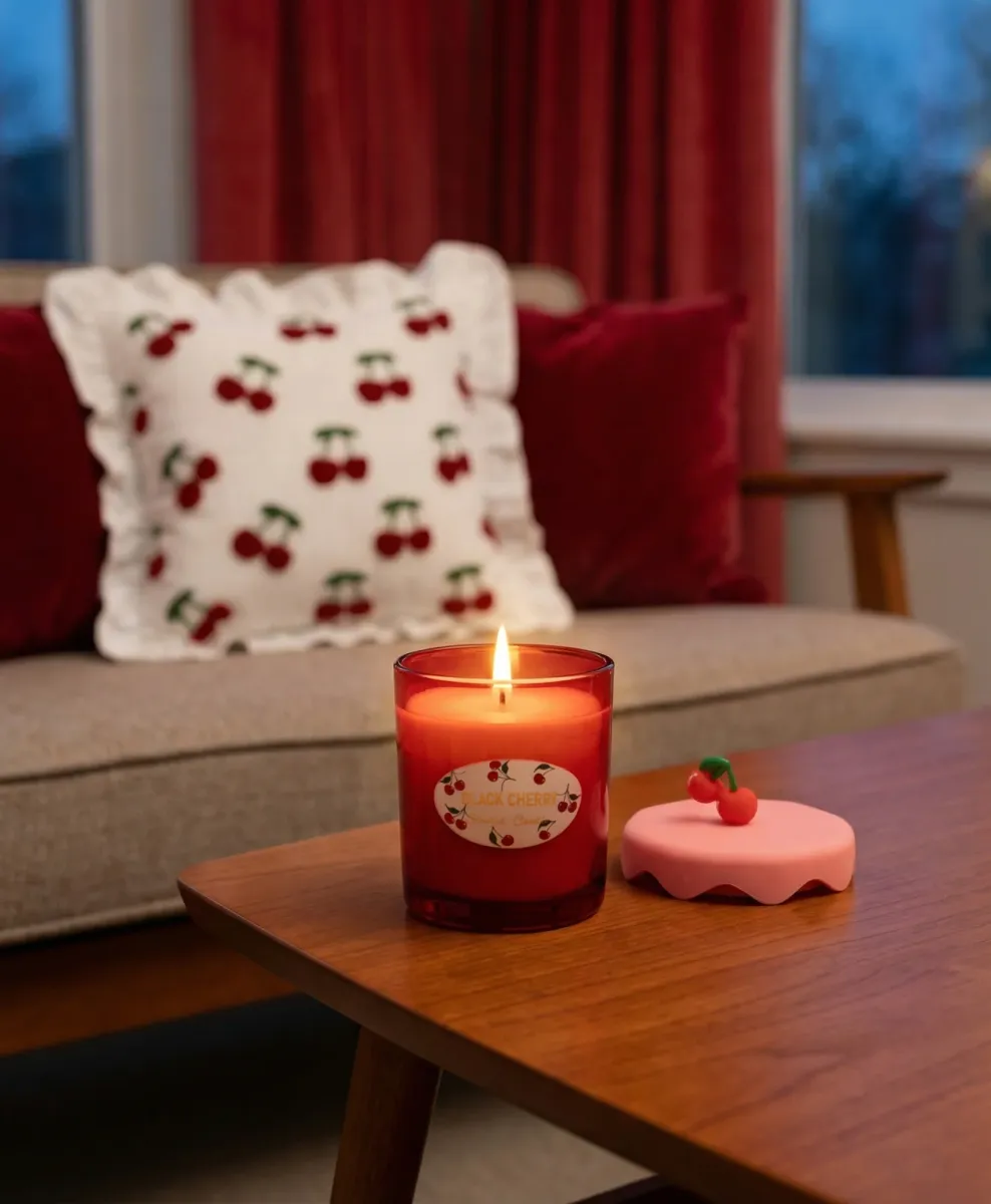 Mirisna sveća u staklenoj tegli Black Cherry