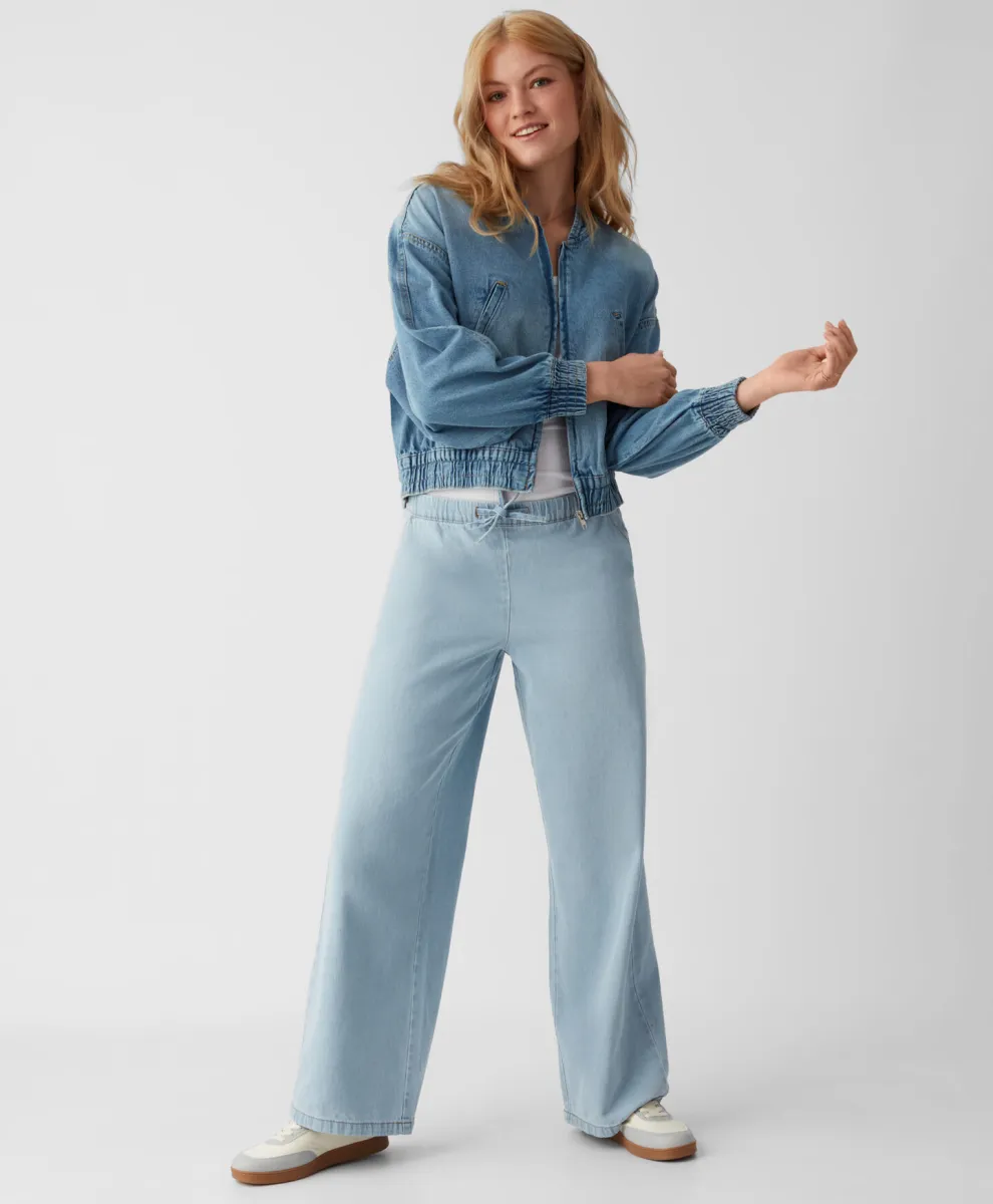 Pantalone sa elastičnim pojasom za žene 100% pamuk