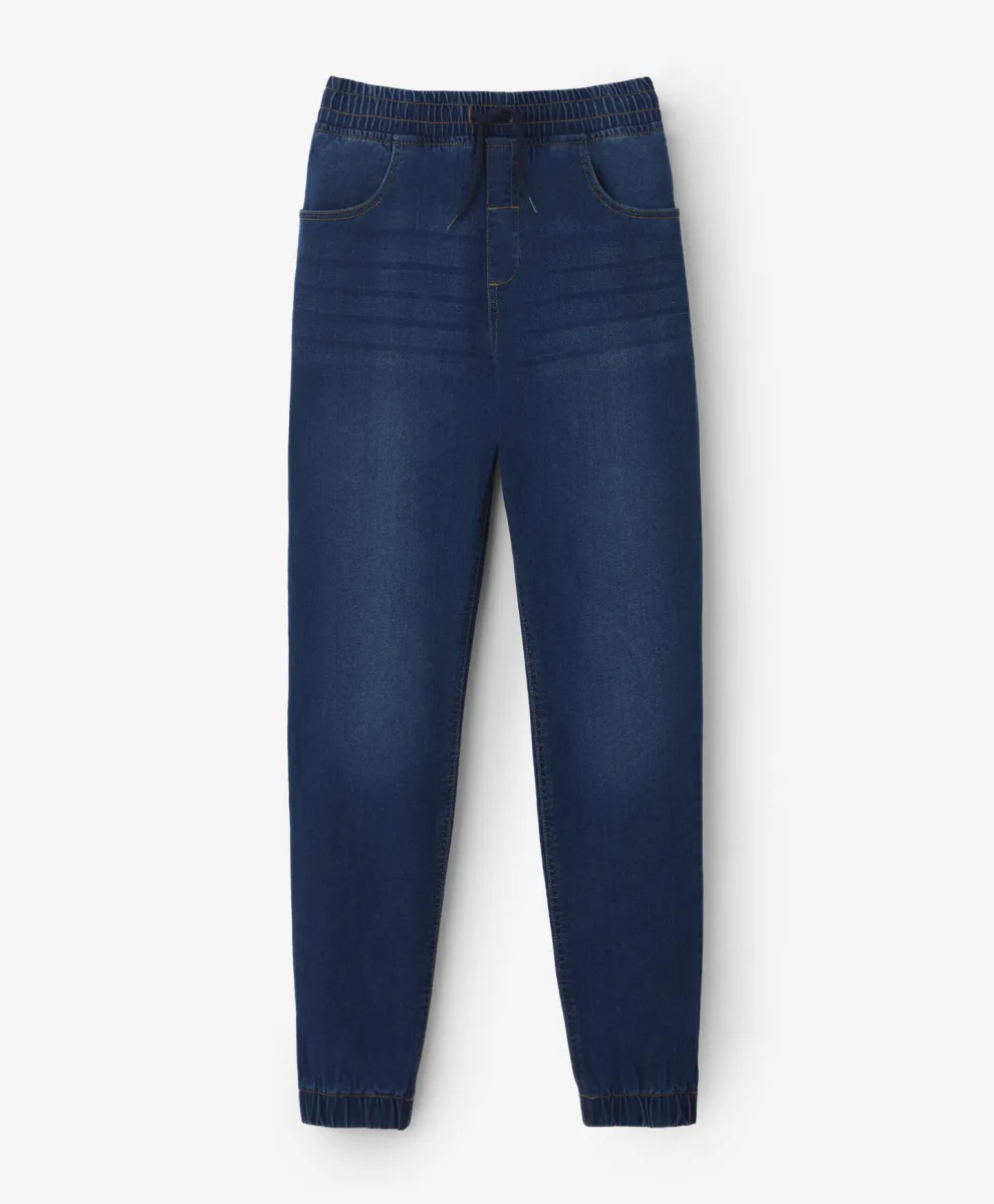 Pantalone za dečake sa elastičnim nogavicama