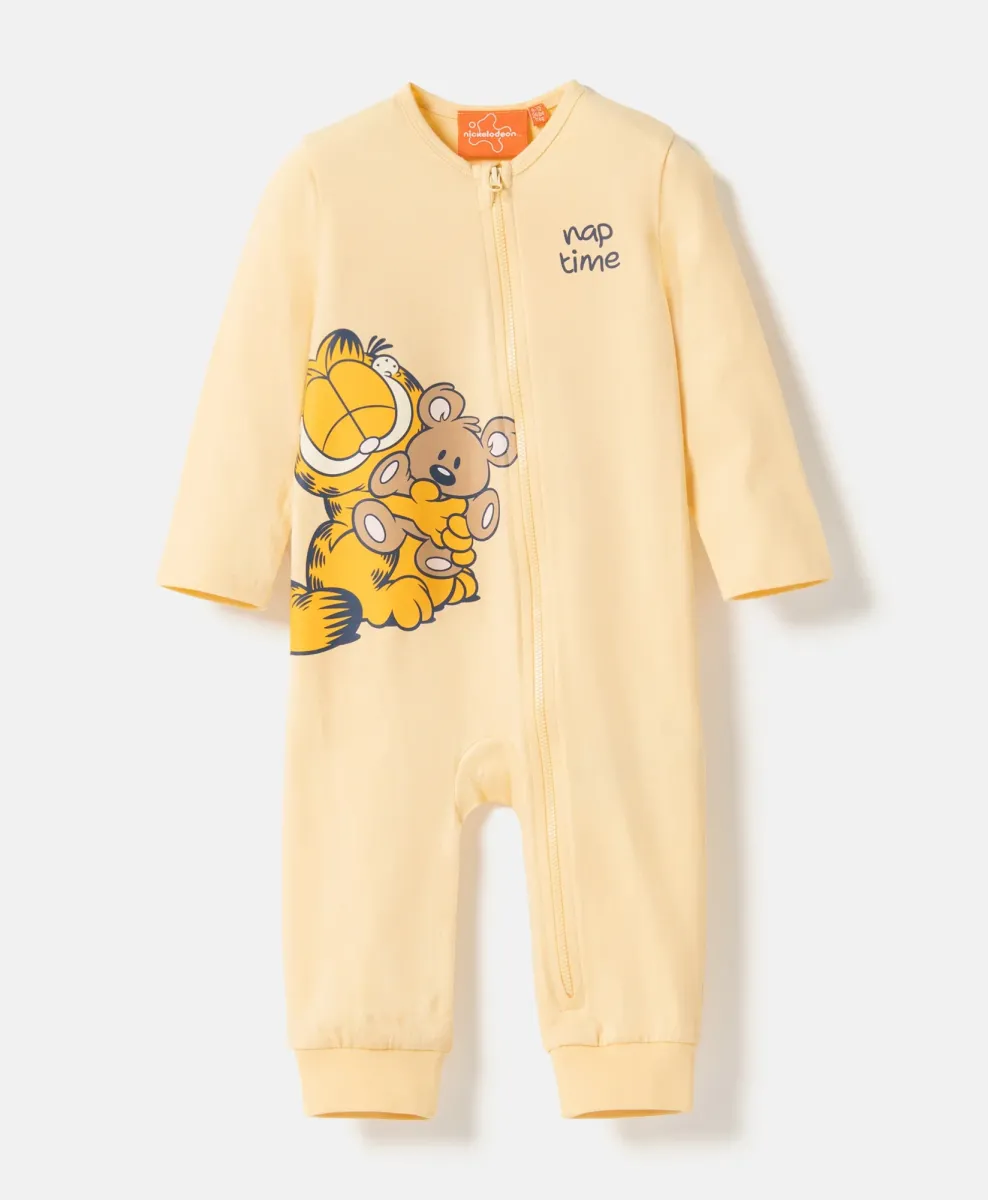 Pidžama za bebe Garfield 100% pamuk sa rajsferšlusom