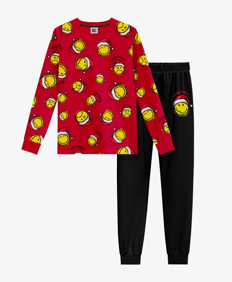 Pidžama za dečake Smiley 100% pamuk