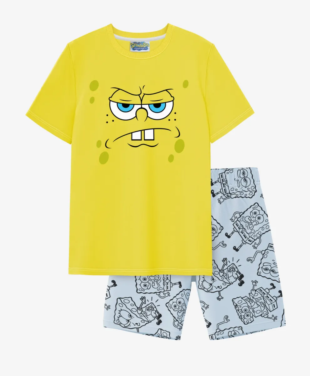Pidžama za devojčice sa licenciranim printom SpongeBob 100% pamuk