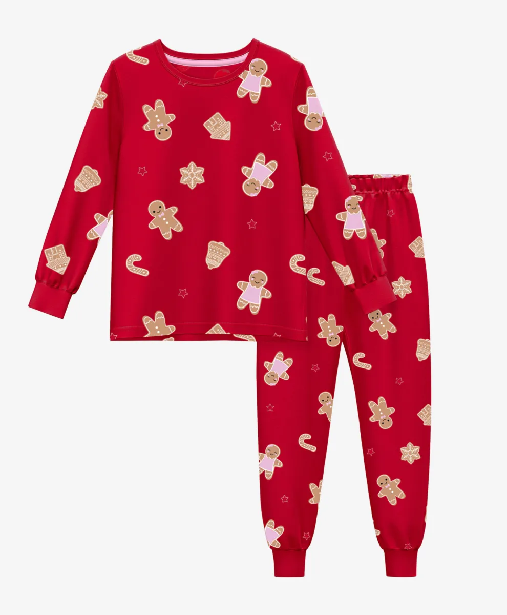 Pidžama za devojčice sa motivom medenjaka 100% pamuk